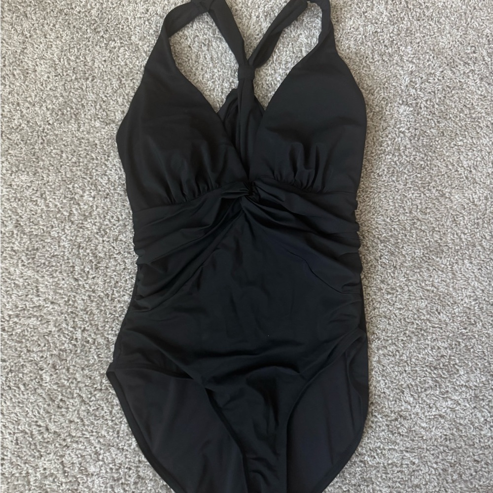 Black Halter Swimsuit